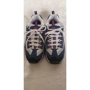 Navy/Pink Skechers Lace Up Women's Sneakers Size 8..5 Wide